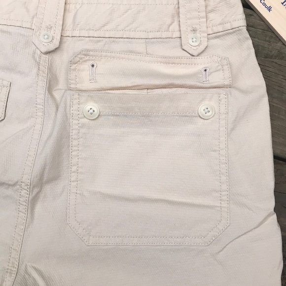 J Crew Cream Banana Yellow Button Shorts Sz 6 - Picture 6 of 8